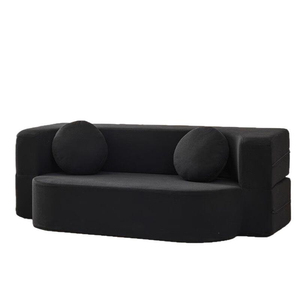 Sofá Modular de Tres Plazas con Compresión <span class=keywords><strong>al</strong></span> Vacío, Tapizado, para Sala de Estar, Apartamento, Hotel, Plegable, de Doble Uso, Tamaño Pequeño - Product Image 4