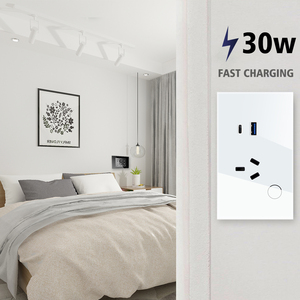 Destek Alexa Google ev duvar akıllı soket ile PD30W yüksek güç USB akıllı <span class=keywords><strong>Wifi</strong></span> avustralya standart Tuya <span class=keywords><strong>Wifi</strong></span> akıllı soket - Product Image 2