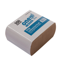 Serviettes de table jetables écologiques en papier kraft recyclé, 2 plis, 16 g/m², 20x16,5 cm, style sac, pour hôtels, restaurants et traiteurs