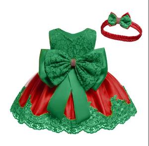 Vestito da Principessa per <span class=keywords><strong>Neonata</strong></span>, Abito con Fiori per Matrimonio, Festa di Compleanno, Tutu con Fiocco per Bambine B-8348 - Product Image 2