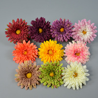 Soie artificielle soleil chrysanthème tête de fleur sortie d'usine en gros grande taille maison maison fête jardin décoration Faux