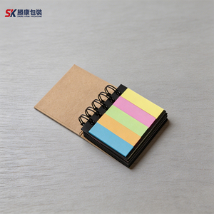 Bloc de Notas Espiral con Cubierta Kraft, Páginas de Colores, Sin Adhesivo - Product Image 1