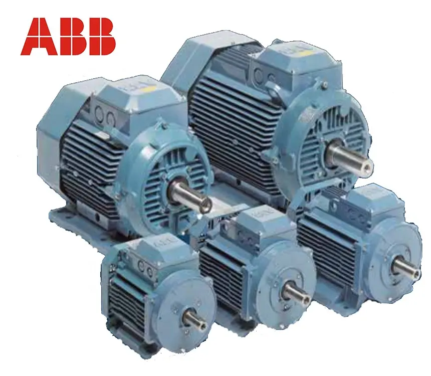 ABB QAL AC Motor Induksi Aluminium Cor Tiga Fase