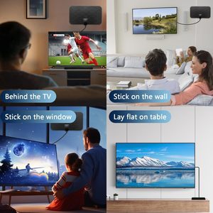 New Arrival QiYunTong Smart TV Indoor Digital <strong>Antenna</strong> Booster 4K 1080P Signal Amplifier UHF/VHF 25dBi Gain 1.5 VSWR Flat Style - Product Image 6