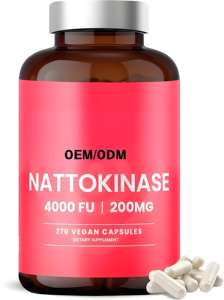 Cápsulas de Gel Suave de Nattokinasa (Extracto de Natto) Sin OMG, Personalizadas por Fábrica OEM/ODM, Polvo de Electrolitos, Antioxidante, Salud Digestiva - Product Image 4