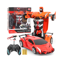 Mobil Remote Control Deformasi, Mobil RC Isi Ulang, Robot Transformasi Mobil Listrik, Mainan Anak Laki-laki