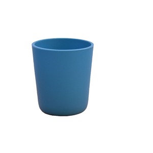 Vaso para beber para bebés, diseño simple de boca abierta de silicona para niños de 1 a 2 años, color azul crepúsculo - Product Image 1