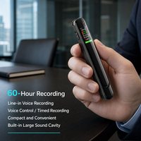 [Modèle Exclusif] Enregistreur Vocal Numérique Professionnel 3072 Kbps WAV/MP3, Stockage 8 Go-64 Go, Boîtier Métallique USB, Stylo d'Enregistrement Longue Durée 60H