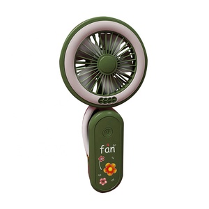 พัดลม USB ขนาดเล็กพร้อมที่ชาร์จ,พัดลม USB พับได้แบบมีไฟ - Product Image 2