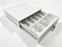Tiroir-caisse robuste 5 billets 6 pièces avec interface RJ11/RJ12 pour système de point de vente