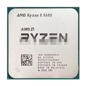 Processeur AMD Ryzen 5 5600 6 cœurs 12 threads 3,5 GHz (fréquence de base) 32 Mo 7 nm AM4 65 W PCIe 4.0 DDR4 Zen3 débloqué – Grande quantité disponible - Product Image 1