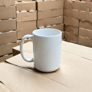 Tazza da Caffè in Ceramica Bianca Pura da 15 Oz <span class=keywords><strong>per</strong></span> Sublimazione, Personalizzabile con Logo, <span class=keywords><strong>per</strong></span> Regali Festivi, Vendita all'Ingrosso - Product Image 1
