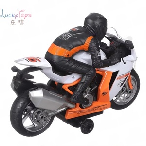 Modèle de moto de haute qualité à 3 canaux 2,4 G avec lumières, musique, radiocommande, pour enfants, cadeau 360 °   Démonstration de rotation - Product Image 4