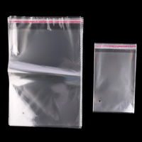 2026 100 pièces/paquet Sacs OPP transparents personnalisés en BOPP à bonne viscosité pour bijoux, boucles d'oreilles, bagues, lunettes en stock