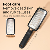 Lime de pied en acier inoxydable de râpe de pied de peau morte de dissolvant professionnel de callosités pour des pieds
