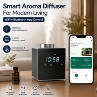 Diffuseur d'arôme à synchronisation électrique de 200ml Fonction de rappel d'huile Diffuseur d'huiles essentielles sans eau pour hôtel Usage domestique US 1 an