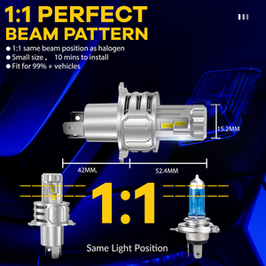 Đèn Sương Mù Kích Thước <span class=keywords><strong>1</strong></span>:<span class=keywords><strong>1</strong></span> 12V 90W 20000LM 6500K Cắm Và Chạy W6 Bóng Đèn Pha Led Thay Thế Halogen 9005 9006 H11 9012 - Product Image 3