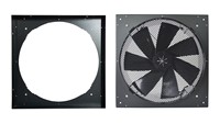 Ventilateur axial solaire étanche IP68 de 14 pouces pour serre, refroidissement mural, contrôle numérique, en métal pour usage domestique