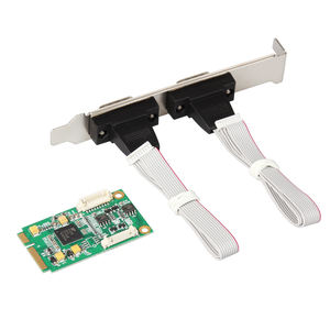 IOCREST Mini PCIe 2 Port RS485 RS422 Kartu Pengontrol I/O Industri Port Serial Db9 Com EXAR 17V352 Chip Mini Pci Com Port - Product Image 5