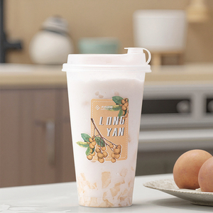 Té de burbujas masticable suave Ingrediente de té de leche instantáneo con semillas de loto trituradas enlatadas Gránulos de sabor a fruta empaquetados en caja - Product Image 5
