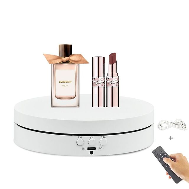 15.5cm 360 Degree Remote Ephotography Turntable Rotating Electric Turntable Motorized Rotating Display Stand for Product Display
