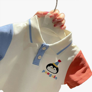 Polo de Manga Corta para Niños y Niñas, Nueva Colección Verano 2026, Personalizado con Bordado de Dibujos Animados - Product Image 6
