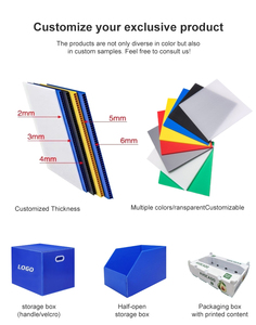 Tùy chỉnh có thể gập lại và Stackable <span class=keywords><strong>Polypropylene</strong></span> tấm rỗng PP bao bì nhựa hộp hộp sóng cho món quà trái cây hải sản - Product Image 4