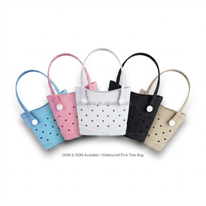 Sac de plage EVA en gros, fourre-tout en caoutchouc imperméable avec trous, logo personnalisé, grande capacité, sac de piscine/bateau, directement de l'usine - Product Image 2