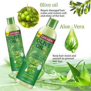 Shampooing de luxe à l'aloe vera naturel et sain, huile d'olive, sans sulfate, pour hommes et femmes, vente chaude - Product Image 4