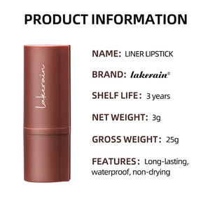 Crayon à lèvres mat Lakerain Beauty, crayon à lèvres velours noir brun, imperméable, non collant, <span class=keywords><strong>maquillage</strong></span> pour le contour des lèvres - Product Image 1