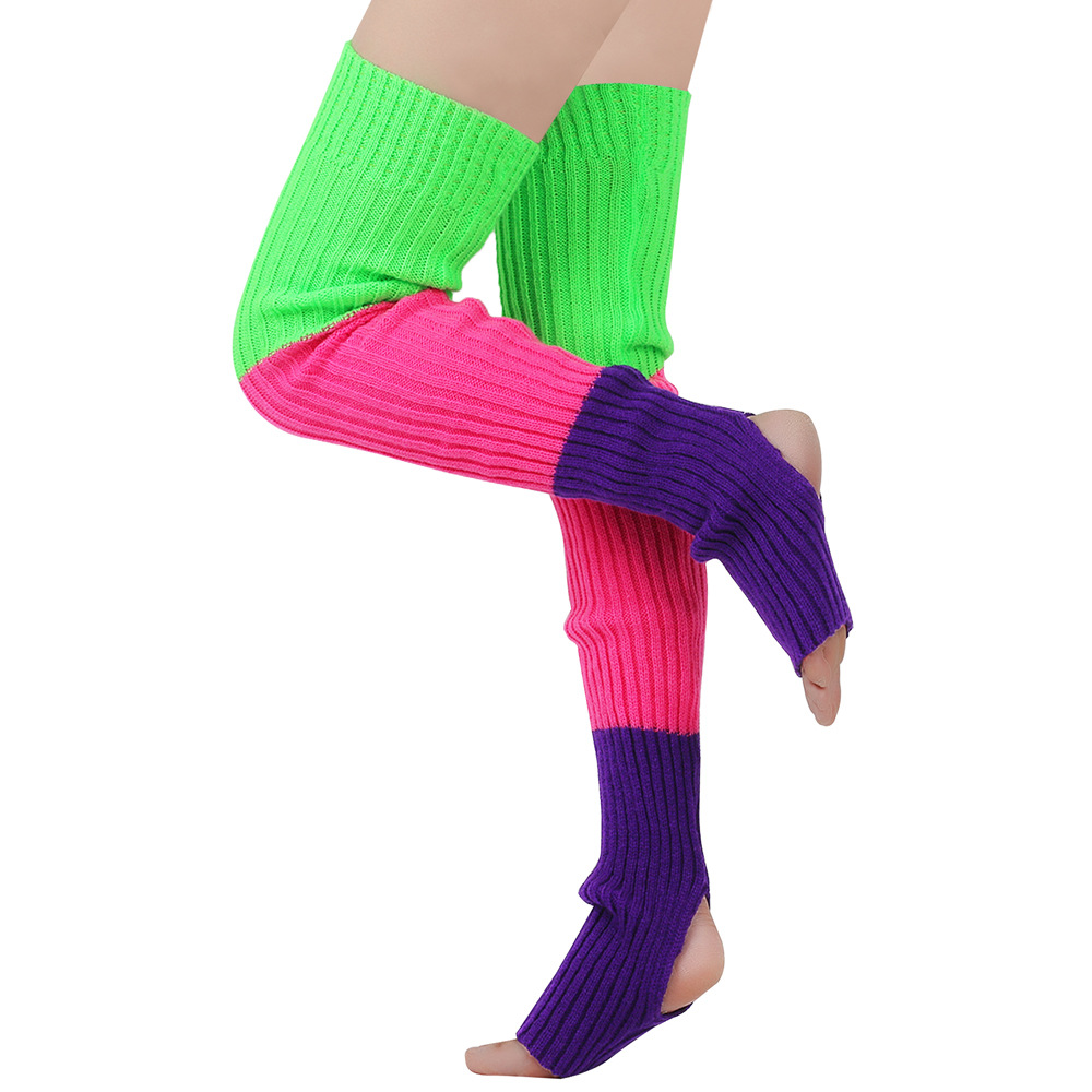Crazy Chick Neon Plain Pink Leg Warmer - Wholesale Connections - View #5