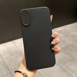 Custodia Ultra sottile in TPU nero opaco satinato per <span class=keywords><strong>iPhone</strong></span> 16 15 14 13 12 Mini <span class=keywords><strong>11</strong></span> Pro Max X XS XR 7 8 Plus <span class=keywords><strong>Cover</strong></span> protettiva per obiettivo della fotocamera - Product Image 3