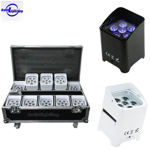 NOVITÀ Luci LED Wireless S6 per DJ con Batteria, Illuminazione per Matrimoni, Feste, Palcoscenici, Fondali, Par S6 Wireless con Custodia - Product Image 1