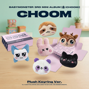 BABYMONSTER 3er MINI ÁLBUM [CHOOM] Versión Llavero de Peluche Álbum Oficial de Kpop Coreano en CD - Product Image 3