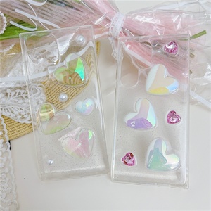 Funda de Teléfono con Diseño de Corazón Láser, Perlas y Brillo para Samsung S25 S24 A54 A34 A23 A53 A73 A52S S23 Ultra S22 Plus S21 S20FE Note20 - Product Image 6