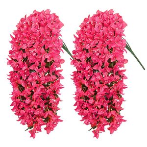 Décorations murales artificielles en bougainvilliers, 12 branches, fleurs en soie pour intérieur, extérieur, mariage, hôtel - Product Image 1