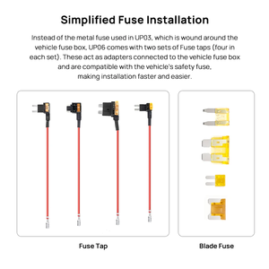 Kit de Cableado 70 Mai UP06 para Cámaras de Coche con Puerto Tipo-C, Compatible con Visualización de Voltaje en Tiempo Real - Product Image 2