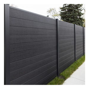 Valla DE PRIVACIDAD WPC para exteriores, fácil montaje, paneles de valla de tamaño de <span class=keywords><strong>6X6</strong></span> pies con base de poste y espaciador para uso en el jardín y el balcón del hogar - Product Image 1