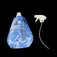Pochettes souples personnalisées en plastique avec bec verseur et pulvérisateur à gâchette pour liquides