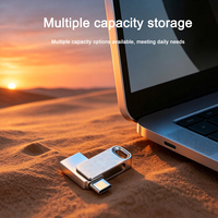 Grosir Pabrik Flashdisk Metal USB 8gb 64gb 128gb 256MB 512MB 1GB ke Tipe-C Hadiah Flashdisk USB Pen Drive Memoria USB Stick