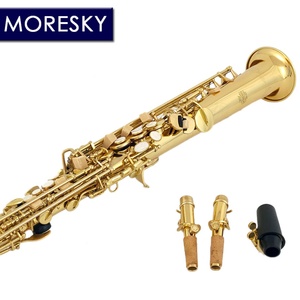 Saxofón Soprano MORESKY Negro Bb, Instrumento Musical SS-101 - Product Image 1