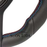 Volant en cuir semi-perforé style M pour BMW F10 F16 F20 F30 F31 F32 M3 F80 M4 F82 M2 F87 E88 E90 E92 M2 M1 F81