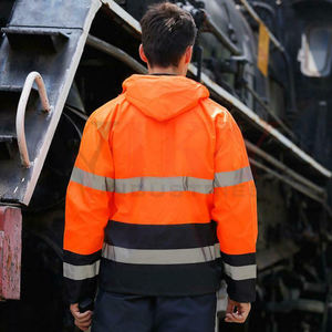 Veste réfléchissante de haute visibilité pour l'hiver, vêtements de sécurité pour le bâtiment - Product Image 2