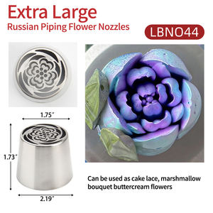 Juego de puntas de tubería rusas, boquillas de glaseado de acero inoxidable para decoración de pasteles, crema, ramo de flores, galletas DIY, postres, herramientas para hornear - Product Image 2