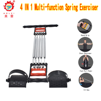 Expansor de Pecho Multifuncional para Ejercicio en Casa, Agarrador de Mano con 5 Resortes, Ejercitador de Fuerza Muscular, Material de Acero y PP
