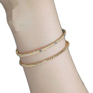 กำไลข้อมือ Xinfly ทองคำแท้ 18K ลายท้องฟ้าเต็มดาว AU750 เครื่องประดับคุณภาพสูง - Product Image 5