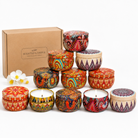Boîtes métalliques rondes personnalisées pour cadeaux, impression couleur, qualité alimentaire, pour thé, café, bonbons, 50-80 ml