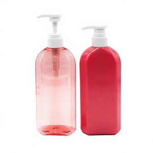 Bouteilles de lotion et de shampoing plates personnalisées en PE de 300 ml, 500 ml, 800 ml, imprimées à l'écran et estampées à l'or pour les cosmétiques - Product Image 3