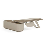Meubles de bureau modernes pour dirigeants, bureau de direction convertible en forme de L, bureau en bois pour l'espace de travail du directeur