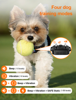 Intelligentes GPS-Tracker-Trainingshalsband für Haustiere 1,5M Präzisions-Virtuelle Einzäunung 99 Stufen Schockaktivitätsmonitor APP-Steuerung IP67 Wasserdicht